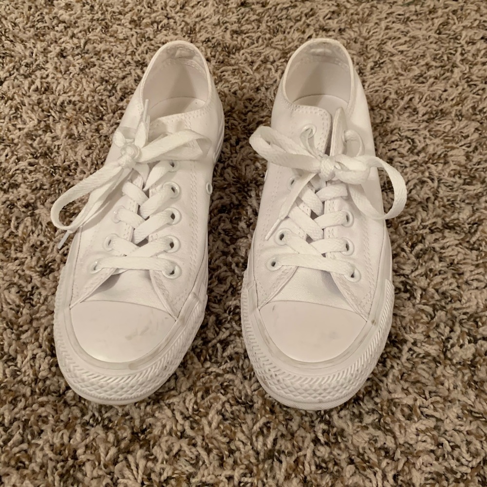 All white converse